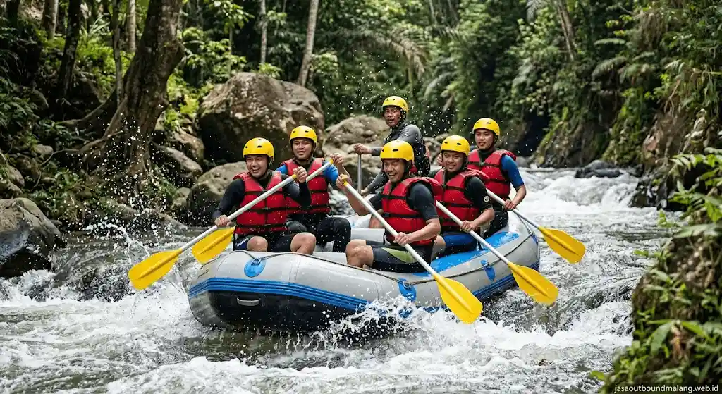 Paket Combo Rafting dan Outbound Instansi di Malang 2026