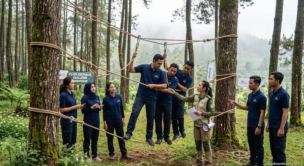 Paket Outbound Team Building Perusahaan Pujon Malang 2026